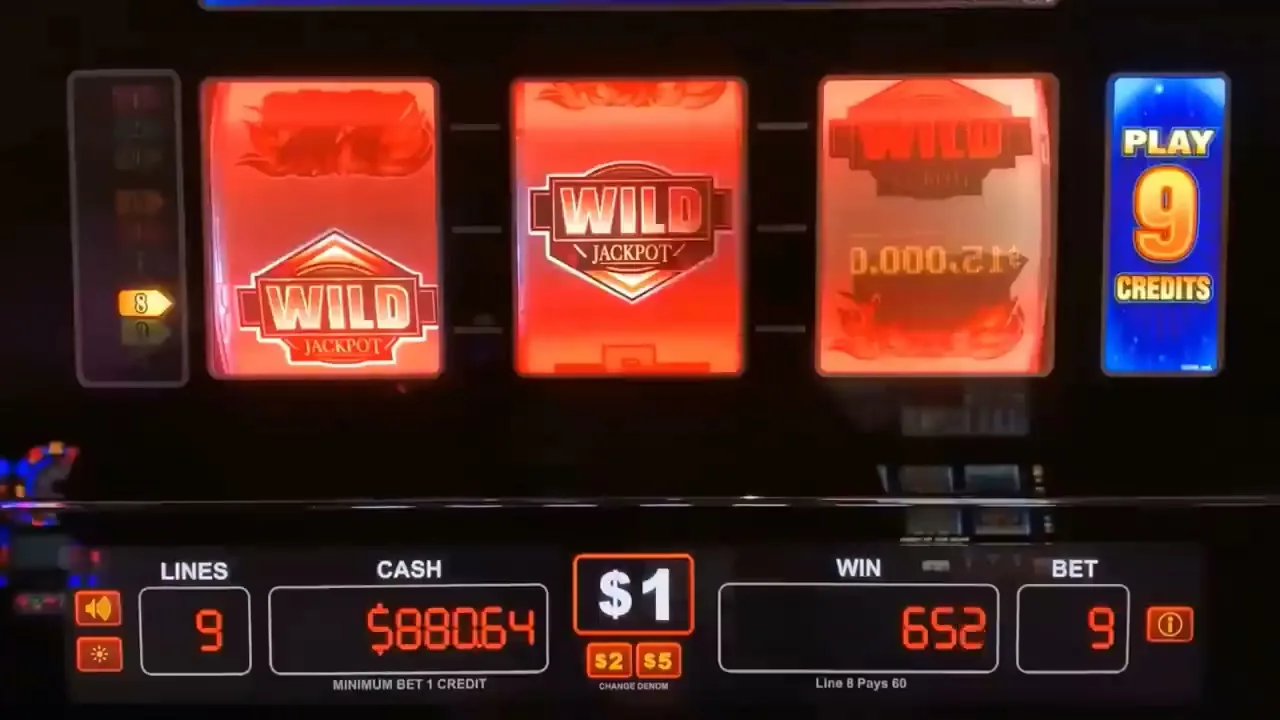 Machine à sous à jackpot progressif affichant une cagnotte qui grimpe