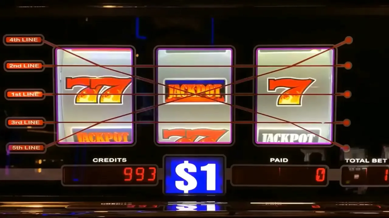 Machine à sous à jackpot progressif en réseau pendant une partie