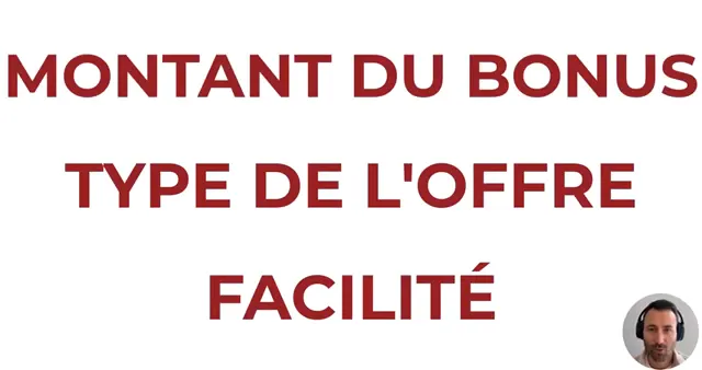 Bonus de bienvenue